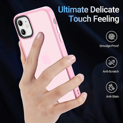 for iPhone 11 Phone Case, Shockproof for iPhone 11 Case, Military Grade Drop Protection, Protective Hard Back Slim Translucent Case for iPhone 11 ...