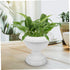 Amosfun 4pcs Roman Flower Pot Pedestal Planter Outdoor Planters Plastic Plants for Outdoors Grecian Urn Planter Flower Decor Plastic Plant Pot Ret...