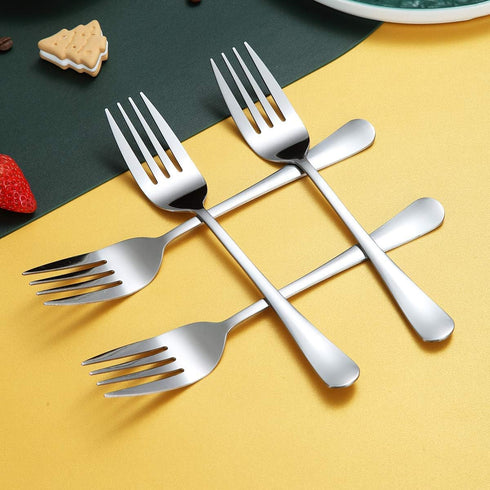 Serving Forks 4 Pieces, Kyraton Serving Fork Cold Meat Fork Stainless Steel Serving Utensils, Serving Set Packing of 4...