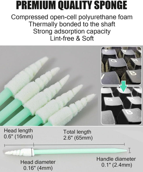 USB C Anti-Lost Dust Plug 5 Pcs Silicone Detachable Adhesive 3.5mm Headphone Jack Protector Cover Dust-Free Foam Cleaning Swab Sticks Compatible w...