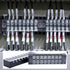 Antrader 10-Pack 8 Positions Dual Rows 600V 15A Wire Barrier Block Screw Terminal Strip with Cover TB-1508...
