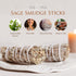 White Sage Smudge Sticks 4" Long - Burning Sage Bundle for Cleansing House, 3pk...