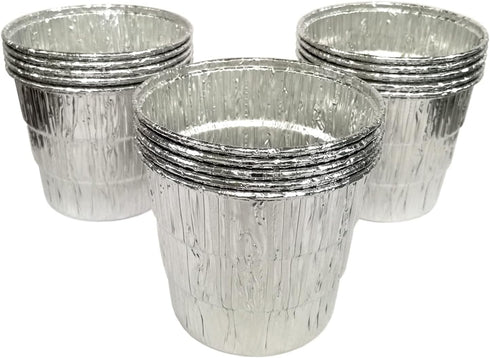 Murong Smoker Bucket Liner for Catching Grease,Disposable Aluminum Foil Lining Compatible with Various Wood Pellet BBQ Grill Drip Grease Buckets 4...