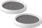 Copco 9 Inch Non Skid Pantry Cabinet Lazy Susan Turntable, Set of 2, Spinning Organizer for Kitchen, Countertop, or Bathroom, White and Gray...