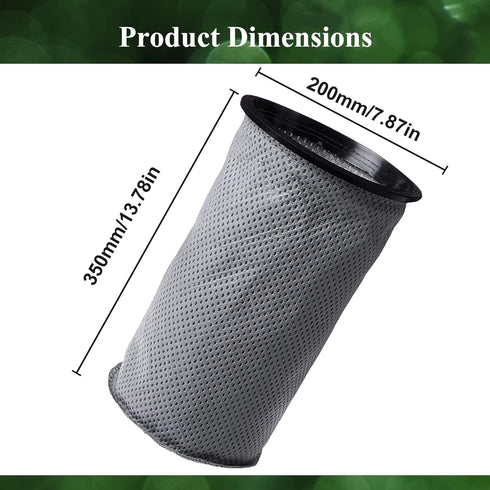 Smilefil Round Reusable Micro Cloth Filter Bags 10QT Vacuum Bags Compatible with ProTeam Part # 100565 - Fits ProTeam Coachvac, Super CoachVac, Me...
