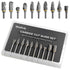 Tungsten Carbide Double Cut Burr Set, with 1/8" Shank 1/4" Grinding Head Length Tungsten Steel for Grinder, DIY Wood-Working Carving, Soft Metal P...