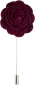 Knighthood Lapel Pin Flowers for Men Suits Maroon Flower Lapel Pin Brooch...