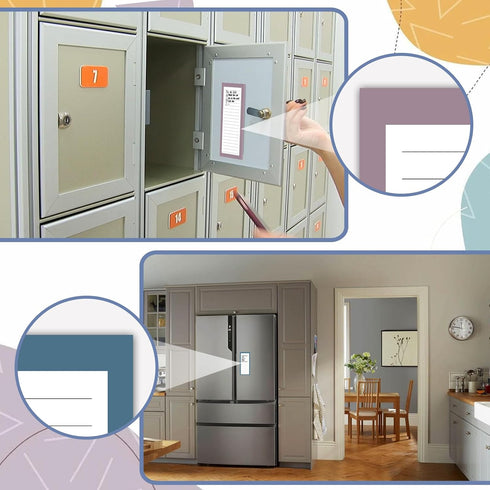 4 Pack Magnetic Notepads for Refrigerator, 50 Pages/Book Grocery List Magnet Pad for Fridge, Design Magnetic Grocery List Pad for Fridge, Grocery ...