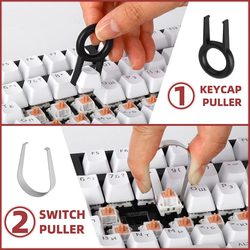 YIMAGUJRX RUNJRX 3 Pin MMD Panda Mechanical Keyboard Tactile Switch Cherry MX-Style for Custom Mechanical Keyboard (30PCS, MMD Panda)...