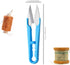 3PCS Sewing Scissors, JJOO Yarn Thread Cutter Mini Small Snips Trimming Nipper, Great for Sewing, DIY Supplies (Blue, Red, Black)......
