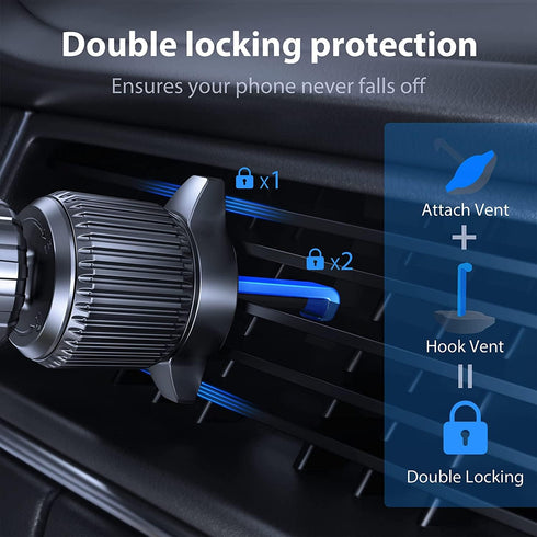 Phone Mount for Car Phone Holder Gravity Phone Holder Car Mount for iPhone Air Vent Clip Cell Phone Holder Mount Cradle Fit Smartphone...