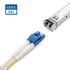 Cable Matters Plenum Rated Duplex OS2 Single Mode Fiber Optic Patch Cable - 1m / 3.3ft, LC to LC UPC 9/125 OFNP OS2 Fiber Optic Cable...