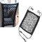 1 PC Car Front Seat Pet Barrier Net, 11.4 x 10.2 Dog Anti-Falling Retractable Elastic Protector, Doublelayer Thick Mesh Ventilable Visible Safety ...