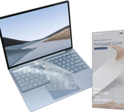 Keyboard Cover for 2023 Microsoft Surface Laptop Go 3/ Laptop Go 2/ Laptop Go 12.4" - Premium Ultra Thin, High Transparency Keyboard Protector Ski...
