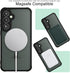 Magnetic Case for Samsung Galaxy S23 FE (6.4 Inch) Matte Translucent Back + TPU Bumper Shockproof Phone Cover with Built-in Magnet for Galaxy S23 ...
