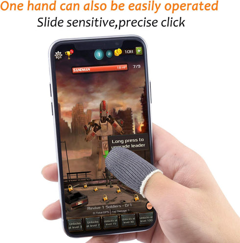 for Mobile Game Finger Sleeve Controller, Touch Screen Finger Sleeve Breathable Anti-Sweat Sensitive Shoot and Aim Keys for Rules of Survival/Kniv...