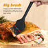 Walfos 3 Size Basting Brush, High Heat Resistant Silicone Pastry Brushes for Barbecue, Baking, Kitchen Cooking, Desserts- Strong Stainless Steel C...
