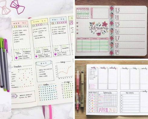 Journal Stencil Set for Dotted Journals, Journalling Supplies/Accessories Kit Includes Daily/Weekly/Monthly Calendars, Icon, Chart, Numbers,Shape...