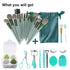Koccido Makeup Brushes 30 Pcs Makeup Kit,Foundation Brush Eyeshadow Brush Make up Brushes Set (Green, 30 Piece Set)...