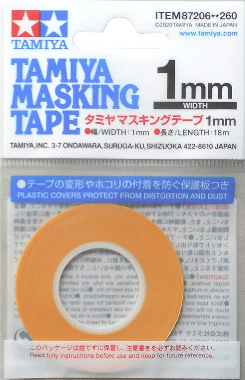 Tamiya TAM87206 87206 Masking Tape 1 mm/18 m, Model Making, Accessories...