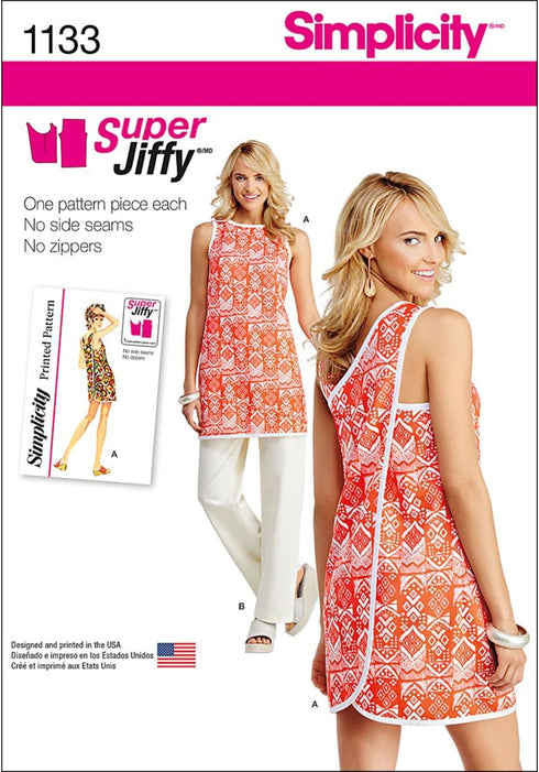 Simplicity 1133 Women's Tunic and Pants Sewing Pattern Set, Sizes 6-18...