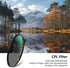49mm Polarizing Filter, Circular Polarizer Filter, S-Pro HD Nano MRC16, 16 Layers Multicoated, NITTO AGC Optics Glass, CPL Filter for Camera Lens...