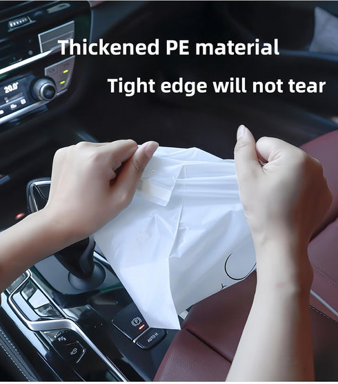 60PCS easy stick disposable car trash bag, toughness is not easy to break, convenient and firm, leak-proof vomit bag, beautiful kitchen storage ba...