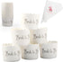 Bride To Be Cupcake Liners Wrappers 25 Count 4.5 oz Each 2-12inch Disposable Piping Bags Wedding Bridal Shower Oven Safe Greaseproof Baking Cups M...