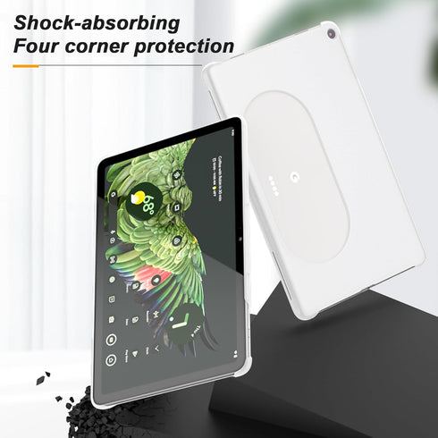 Foluu Slim Fit Tablet Case for Google Pixel Tablet 2023, Compatible with Charging Speaker Dock, Ultra Thin Matte PC with Non-Slip Grip Full Protec...