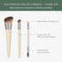 EcoTools New Natural Conceal, Enhance, & Sculpt Trio, Makeup Brushes For Foundation, Concealer, & Brows, Dense, Synthetic Bristles For Sculpting F...