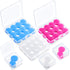 Frienda 21 Pairs Ear Plugs for Sleeping Reusable Moldable Silicone Earplugs Soft Noise Cancelling Earplugs Sound Blocking Ear Plugs with Case for ...
