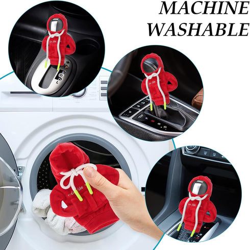 2Pcs Gear Shift Cover Universal Gear Shift Knob Cover Funny Shift Knob Hoodie Car Decorations Interior for Men Womens...