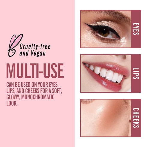 KIMUSE Multi Stick Trio Face Makeup, Cream Blush Stick for Cheeks & Lips, Contour Stick & Highlighter Makeup Sticks for All Skin...