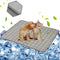 Dog Cooling Mat Pet Cooling Pads Dogs & Cats Pet Cooling Blanket for Outdoor Car Seats Beds (Grey, 22IN*28IN)...