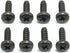 ReplacementScrews 1 Set of Metric Screws (Model RS-198132) Pan Head - Philips Drive - Black Plated (Pack of 8)...