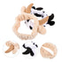 2 Pcs Animal Face Wash and Hair Bundle Girls Hijab Spa Hair Band Skin Care Headband Cow Headband Spa Headband Puffy Spa Hairband Women Headband Sk...