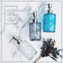 JASAI Diamond Design Glass Soap Dispenser with 304 Rust Proof Stainless Steel Soap Pump, 12 Ounce Kitchen Soap Dispenser for Bathroom, Hand Soap, ...