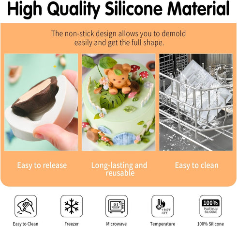 SK 3D Fairy House Christmas Silicone Fondant Mold Cake Decorating Pastry Gumpaste Tool...