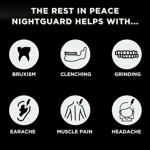 Rest in Peace Night Guard - Pack of Two Moldable Mouth Guard for Teeth Grinding Clenching Bruxism (Blue)...