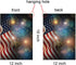 ALAZA Duble Sided Celebrate Patriotic Independence Fireworks USA Memorial Day Fourth of July Celebration Polyester Garden Flag Banner 12 x 18 Inch...