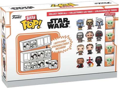 Funko Bitty Pop! The Mandalorian Mini Collectible Toys 4-Pack - Heavy Infantry Mandalorian, The Armorer, Bo-Katan Kryze, & Mystery Chase Figure (S...