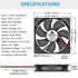 GDSTIME Dual Ball Bearings 120mm x 120mm x 25mm 5 inch 12v Brushless DC Cooling Exhaust Fan, For Desktop...