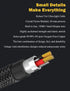 1/4 Headphone Adapter, 6.35mm Male to 3.5mm Female Audio Jack Adapter, Lossless Stereo Headphone Jack Adapter for Mixer Guitar Piano Amplifier Spe...