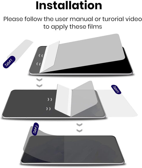 Galaxy S21 Ultra 5G Screen Protector Matte Privacy Full Adhesive Soft Film (NOT Tempered Glass), Support Fingerprint Unlock Matte Finish Surface A...