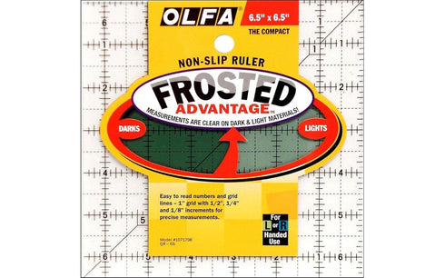 Olfa Frosted Advantage Non-Slip Ruler The Compact-6-1/2x6-1/2...