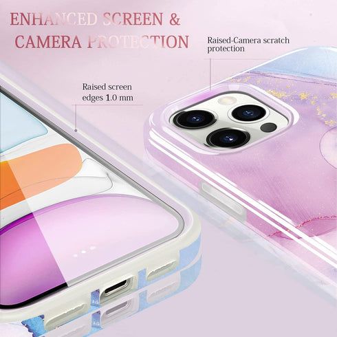 luolnh Gold Glitter Sparkle Case Compatible with iPhone 13 Pro Max Case Marble Design Shockproof Slim Soft Silicone TPU Bumper Cover Phone Case fo...