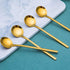 Pack of 6, Gold Plated Stainless Steel Espresso Spoons,lyfLux Mini Teaspoons Set for Coffee Sugar Dessert Cake Ice Cream Soup Antipasto Cappuccino...