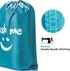 HOMEST 2 Pack XL Wash Me Travel Laundry Bag, Dirty Clothes Organizer, Large Enough to Hold 4 Loads of Laundry, Easy Fit a Laundry Hamper or Basket...