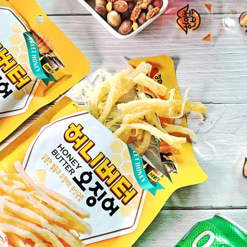 JUNGHWA Grilled Honey Butter Squid - 1.05 Ounce (Pack of 3)...