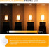 Dimmable Salt Lamp Bulbs E12 LED Night Light Bulbs 40 Watt Equivalent 4W,Small Filament Bulb for Candelabra,Sewing Machine,Ceiling Fan,Refrigerato...
